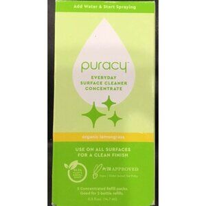 Puracy Everyday Surface Cleaner Concentrate Organic Lemongrass 2 Ct Cleaning